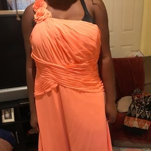 davids bridal chiffon dress